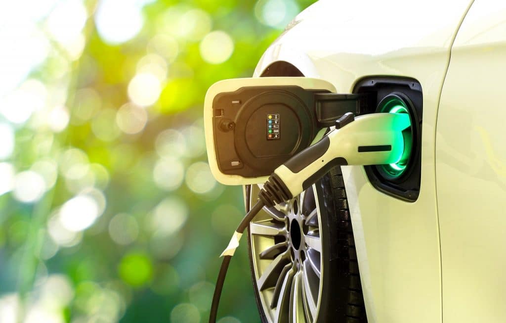 Imagem-conceito mostra carregador de carro elétrico