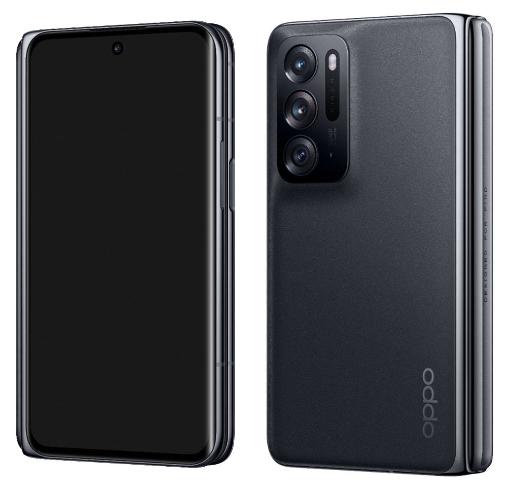 Design do Oppo Find N com destaque para o conjunto de câmeras