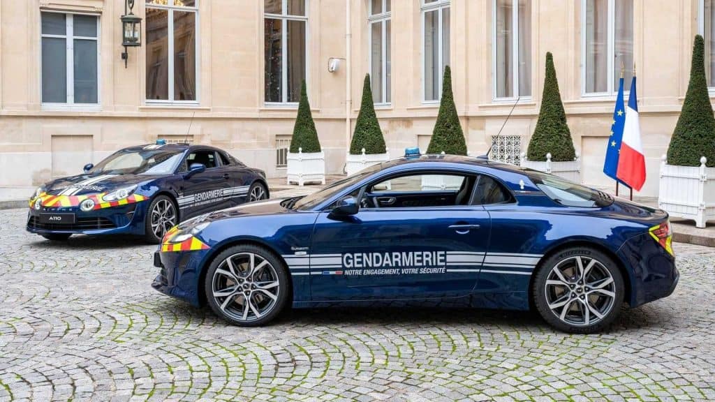 Alpine A110 da polícia francesa