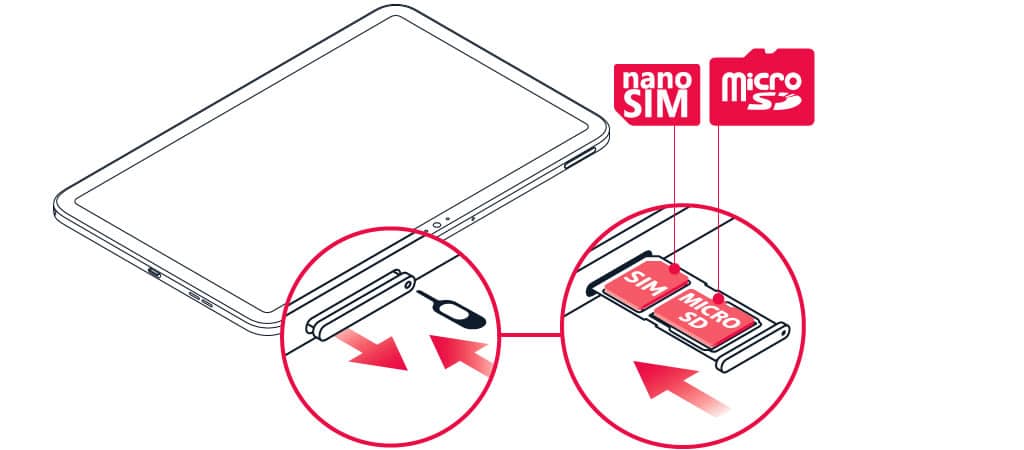 Nokia T20 tem bandeja híbrida (Imagem: divulgação/HMD Global)