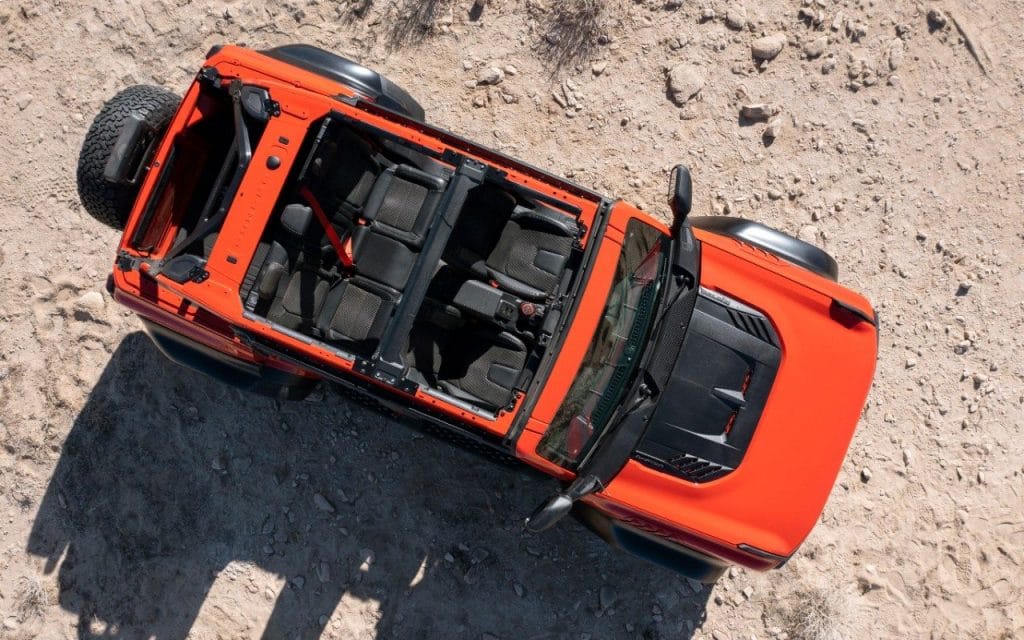 Imagem de cima do off-road da Ford