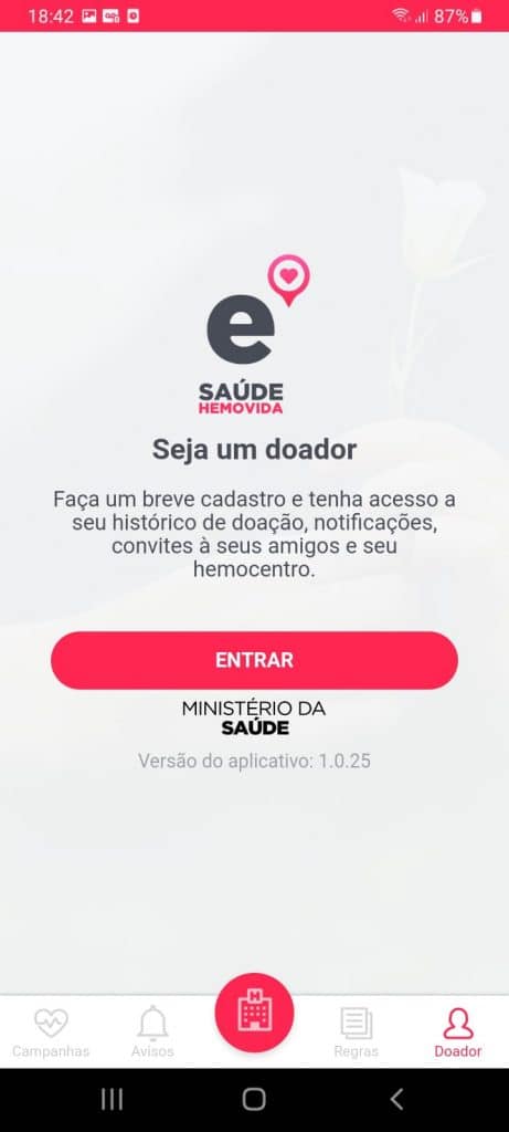 hemovida seja um doador