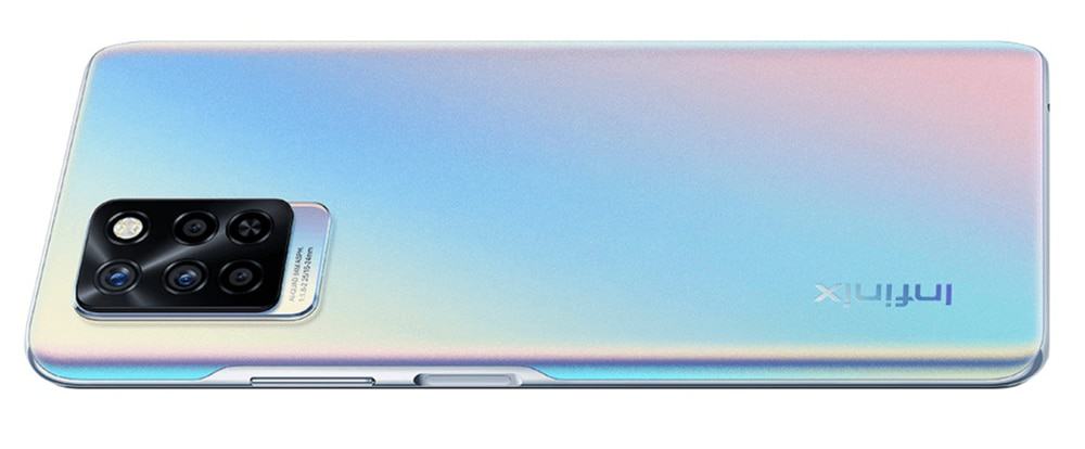Traseira do Infinix Note 10 Pro mostrando conjunto quádruplo de câmeras