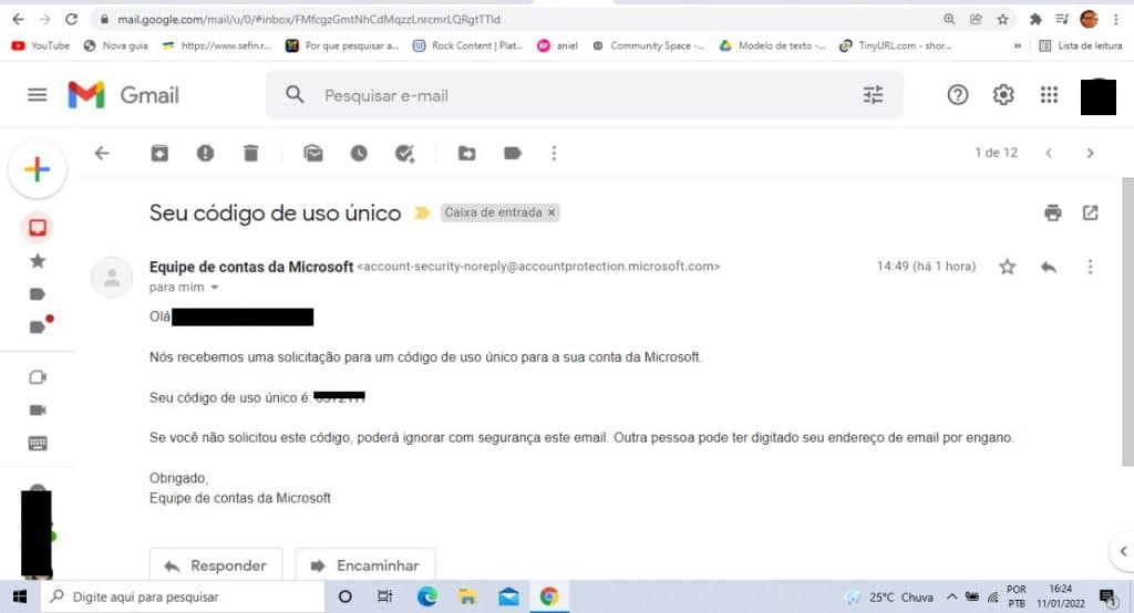 tutorial conta microsoft
