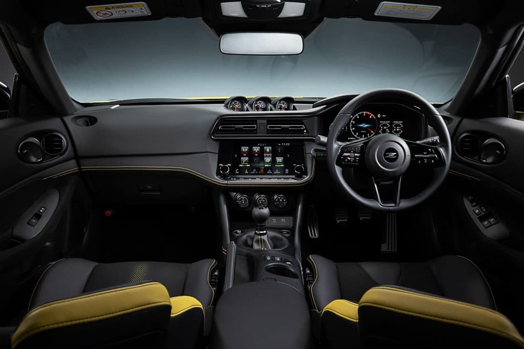 Parte interna do Fairlady Z limitado