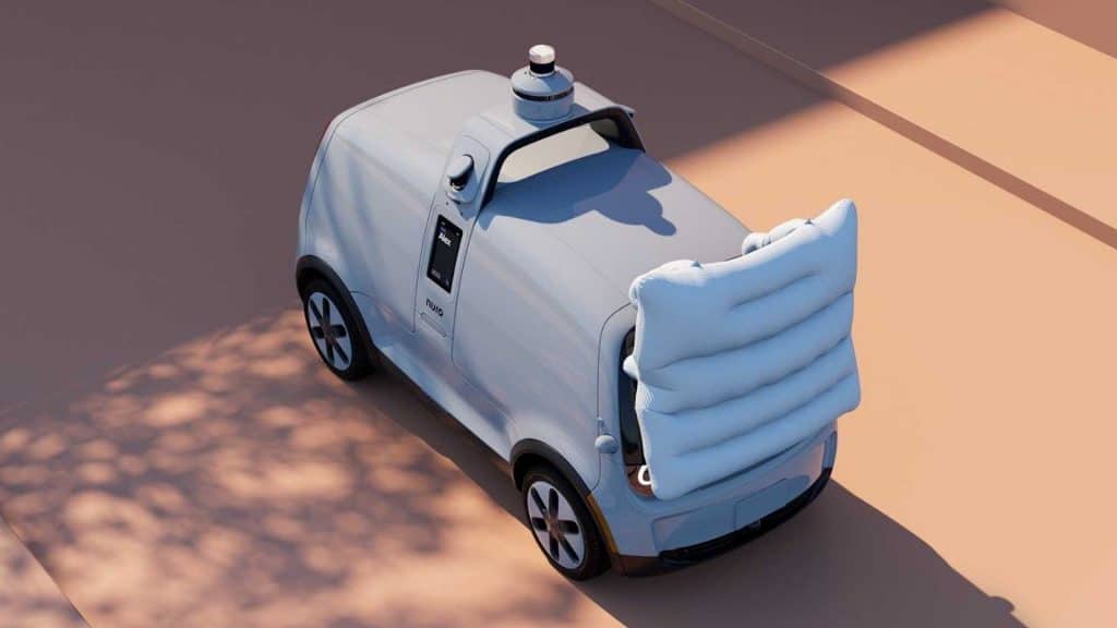 Nuro com airbag na frente