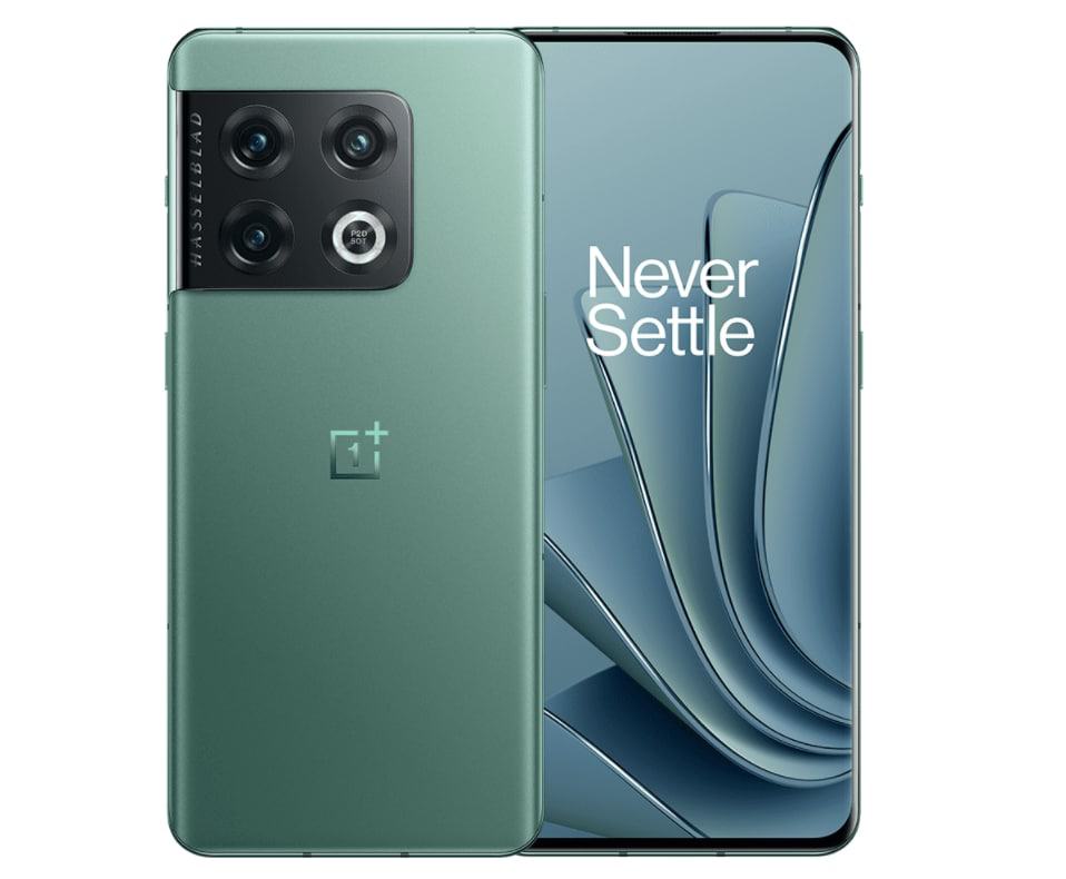 Visão traseira e frontal do OnePlus 10 Pro