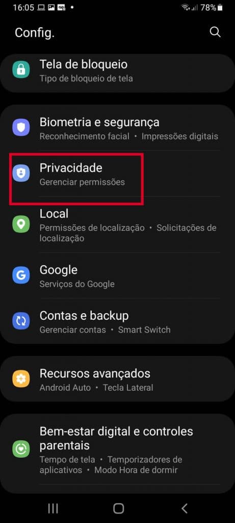 print privacidade