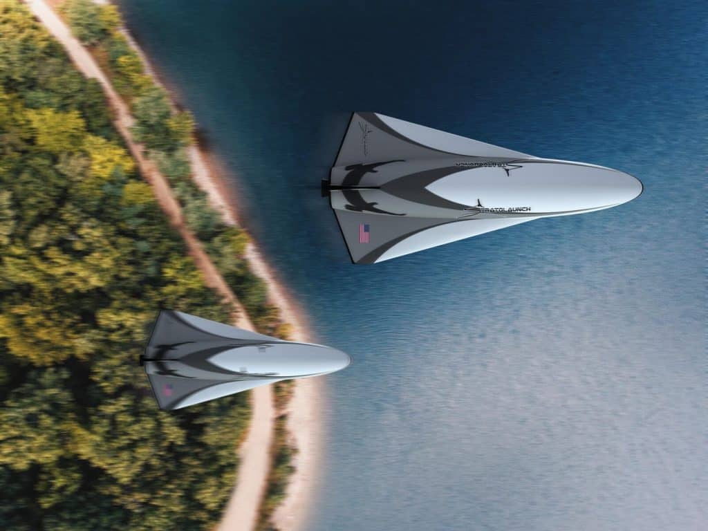 Talon-A, da Stratolaunch em voo