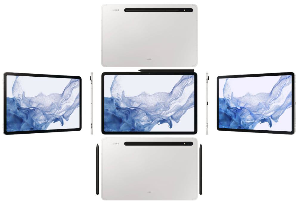 Imagens vazadas revelam Galaxy Tab S8 em todas as cores