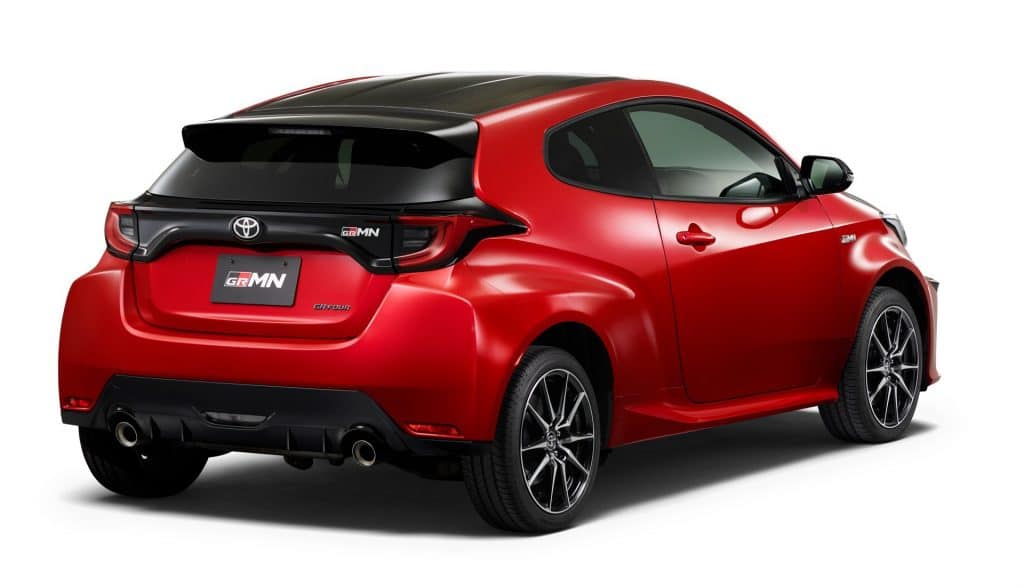 Yaris na cor vermelha