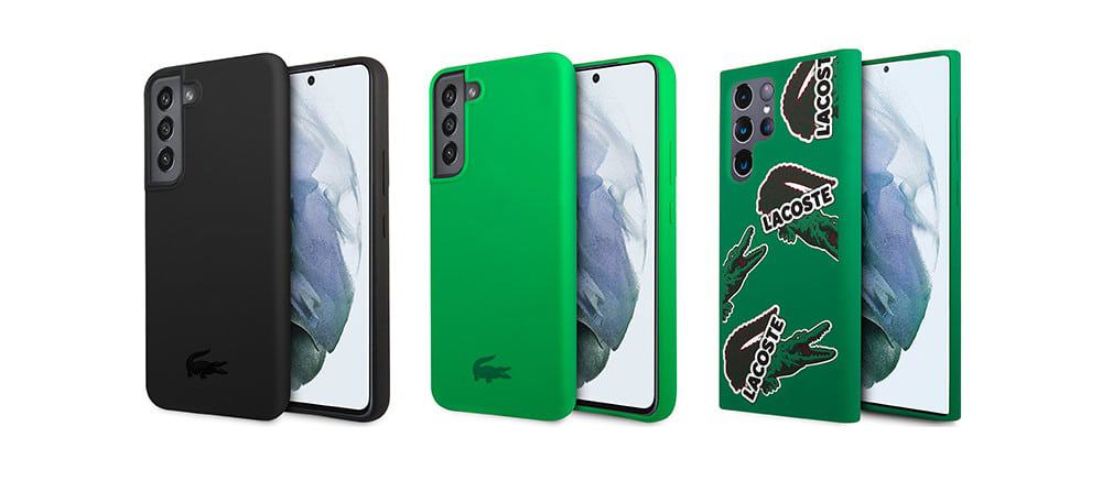 Capas oficiais para o Samsung Galaxy S22 produzidas pela Lacoste