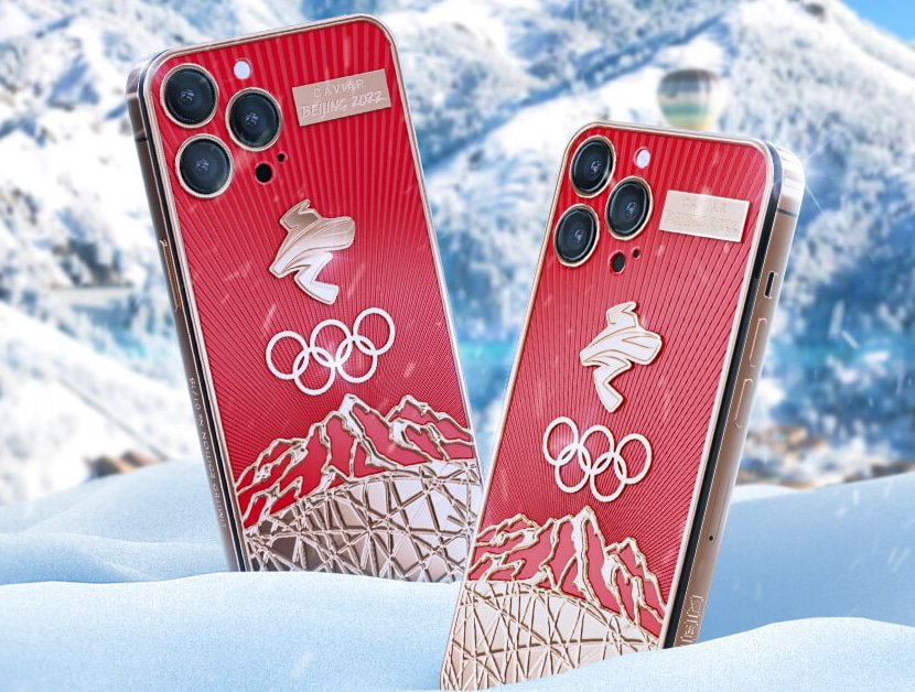 edição dos Jogos Olímpicos de Inverno do iPhone 13 Pro tem detalhes em ouro 24K e 18K 