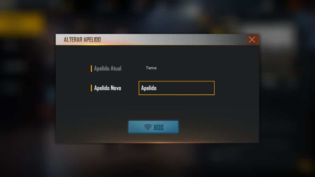 Espaço Invisível para Free Fire: como trocar o nickname