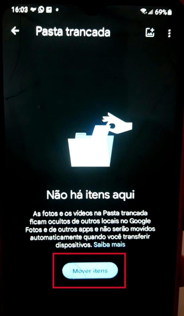 Tutorial pasta truncada google fotos