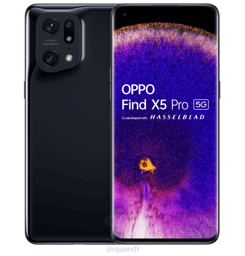 Provável Oppo Find X5 Pro (Imagem: reprodução/WinFuture)