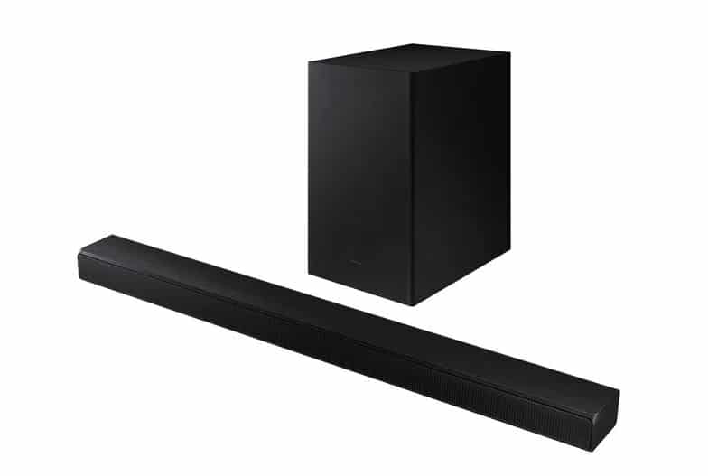 Soundbar HW-A555 com seu subwoofer sem fio