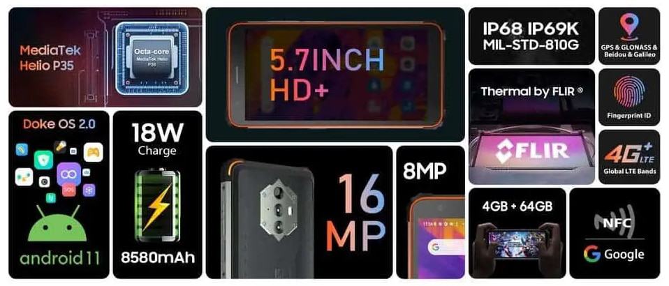 Especificações do Blackview BV6600 Pro
