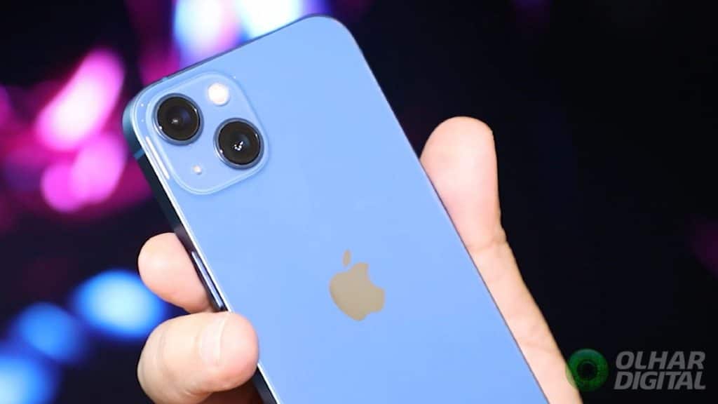 Cor azul do iPhone 13