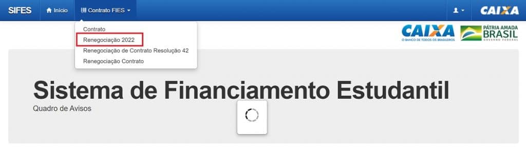 renegociação fies