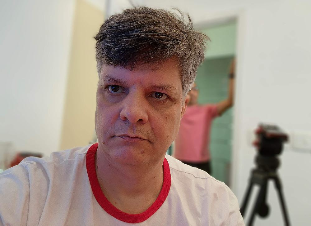 Selfie com o modo retrato do S22 Ultra