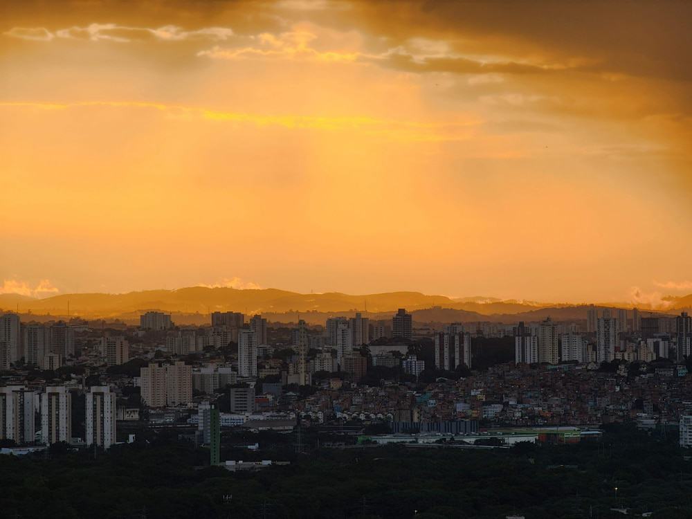 Foto do por do sol tirada com o S22 Ultra