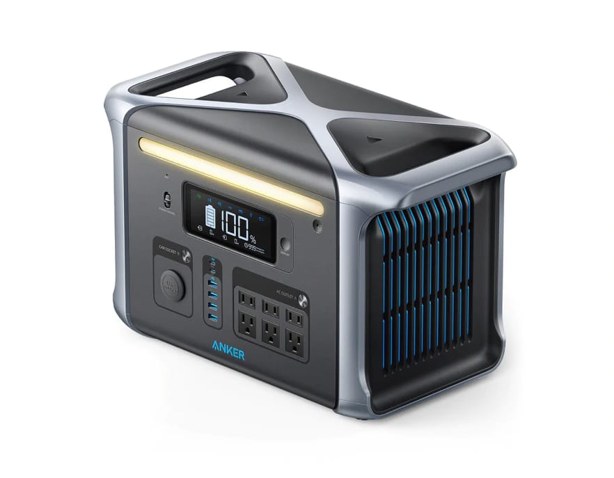 Anker PowerStation 757 tem 6 tomadas AC e quatro portas USB-A