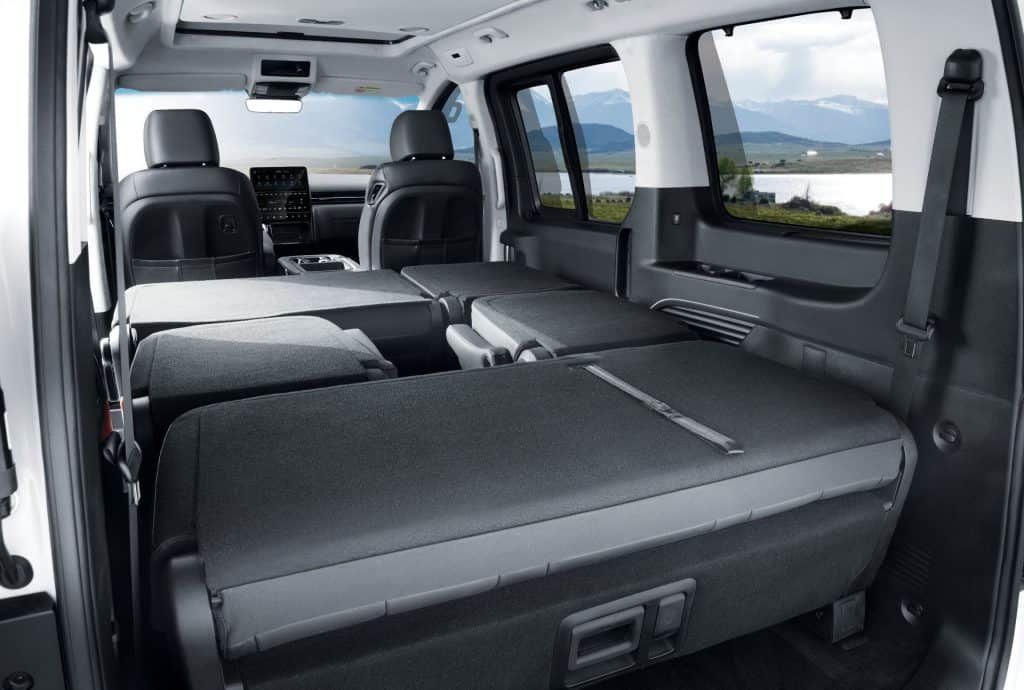 Configuração interna do veículo Staria Camper