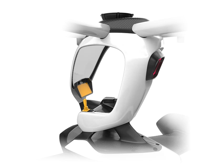 Parte de dentro do eVTOL