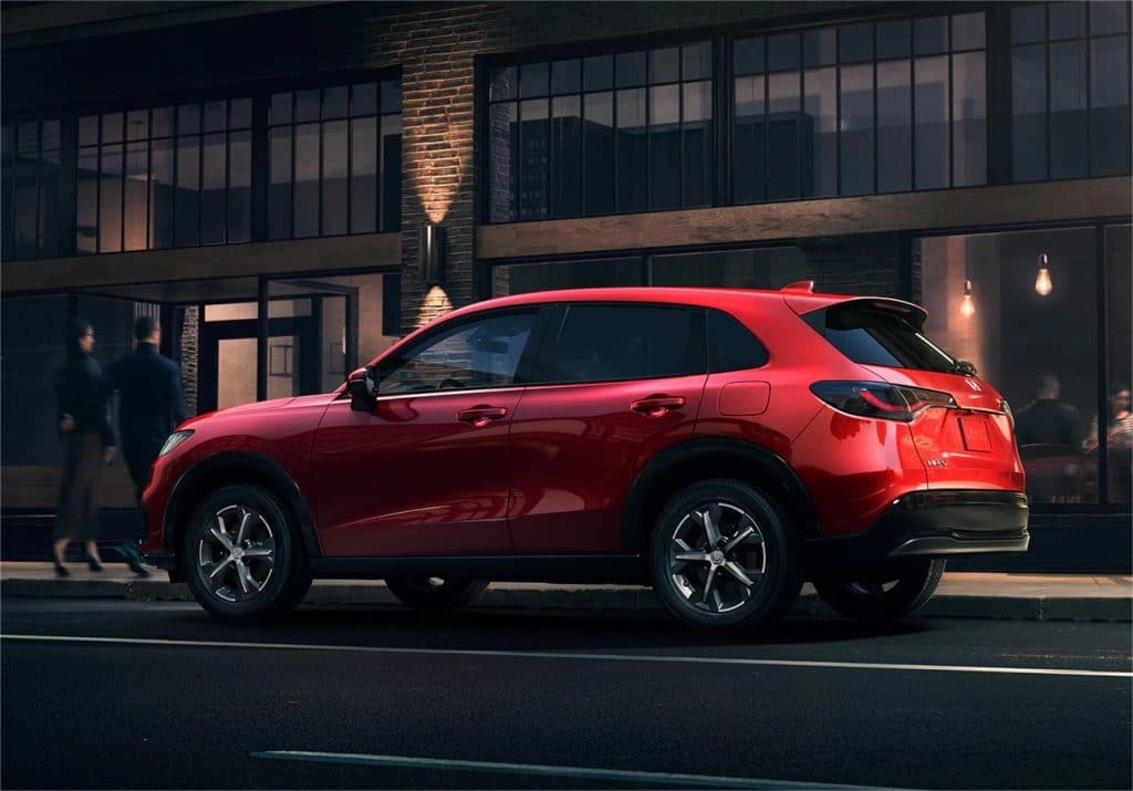 HR-V na cor vermelha