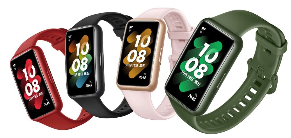 Cores da Huawei Band 7