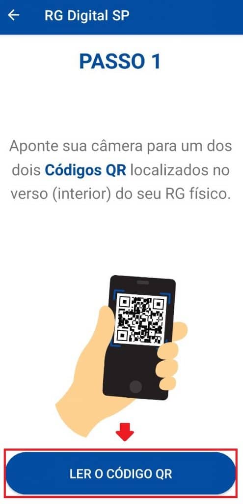 RG Digital SP: como fazer - Passo 2