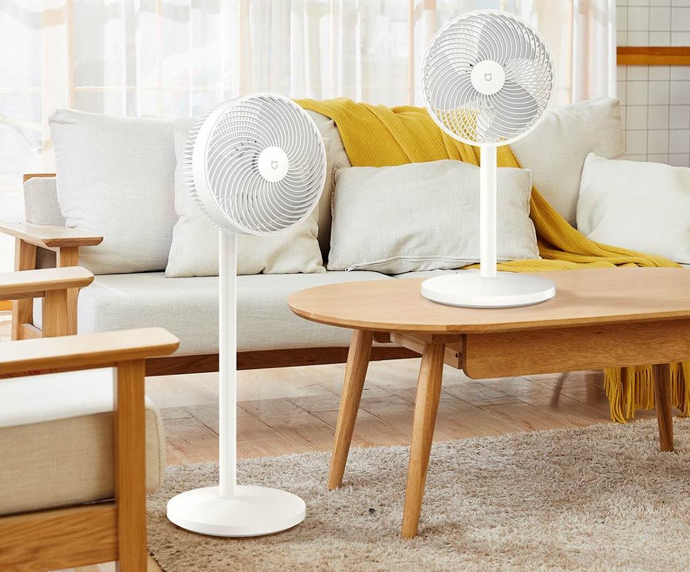 Ventilador MIJIA Smart DC tem duas opções de altura para uso no chão e na mesa