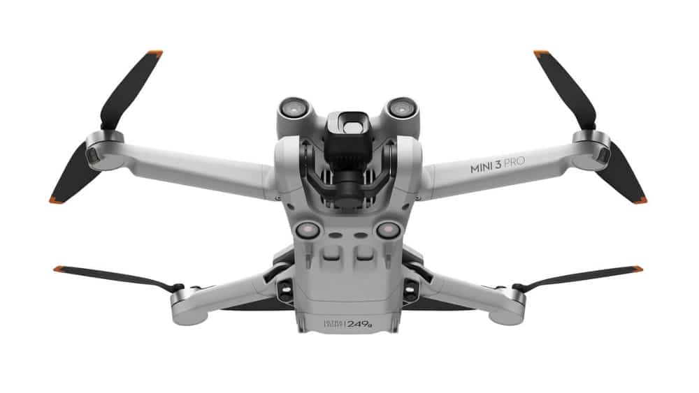 DJI Mini 3 Pro tem sensores na frente e na parte inferior