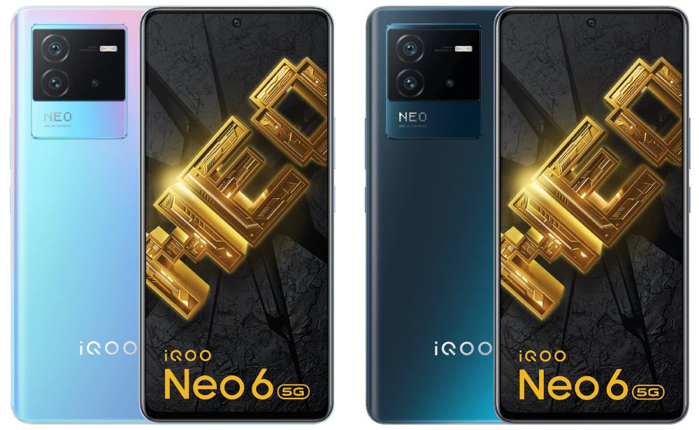 Cores da versão global do iQOO Neo 6
