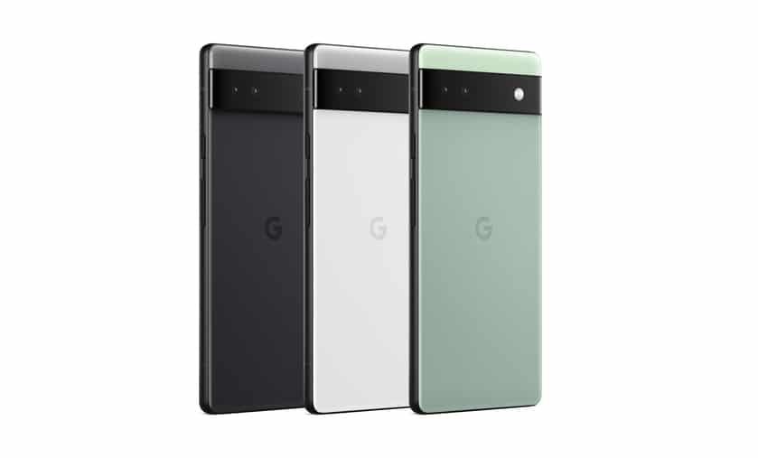 Cores do Google Pixel 6a