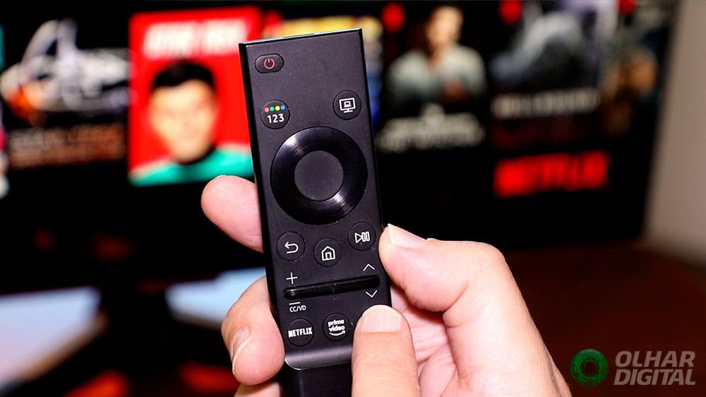 Controle remoto tem botões dedicados para Netflix, Prime Video e o navegador