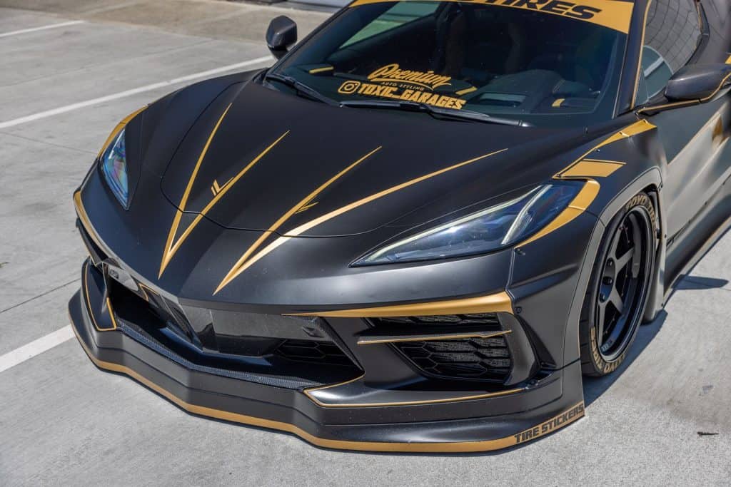 Parte de frente do Corvette