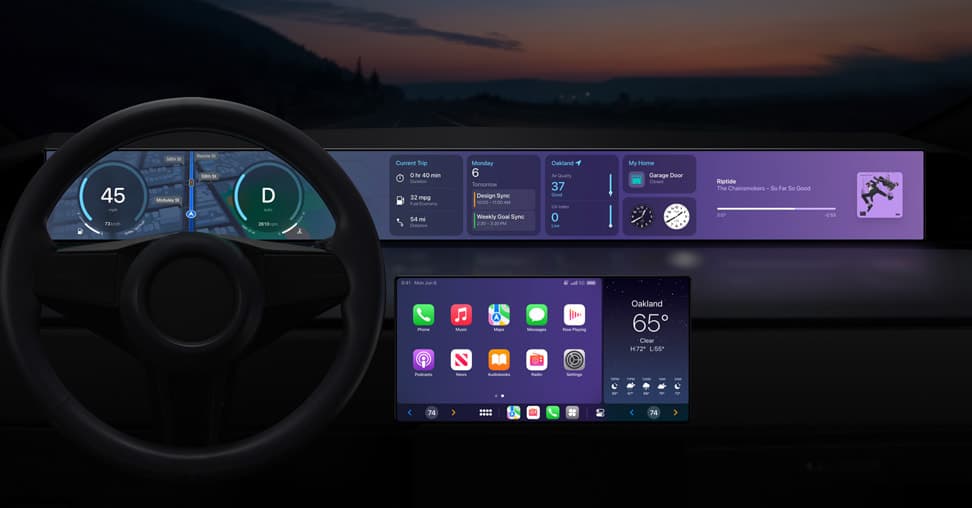 Nova interface do CarPlay