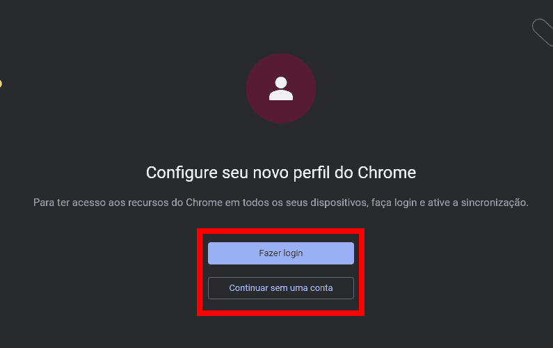 Como adicionar um novo perfil no Google Chrome