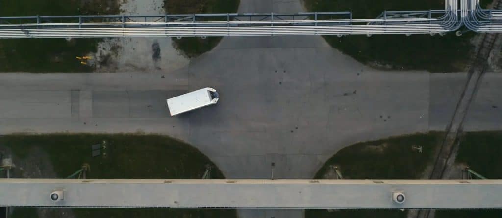 Um caminhão autônomo da Einride