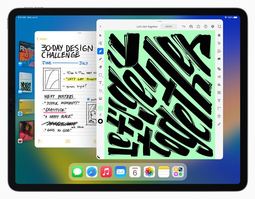 Stage Manager é um recurso exclusivo das versões com chip M1 do iPad Pro e iPad Air