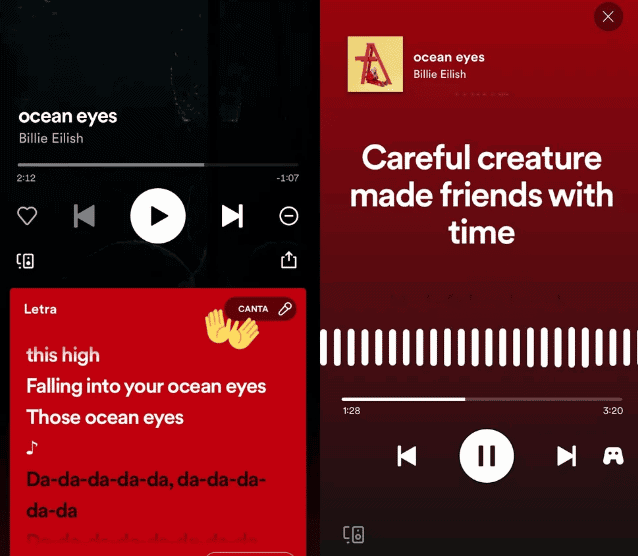 Novo recurso de Karaokê do Spotify