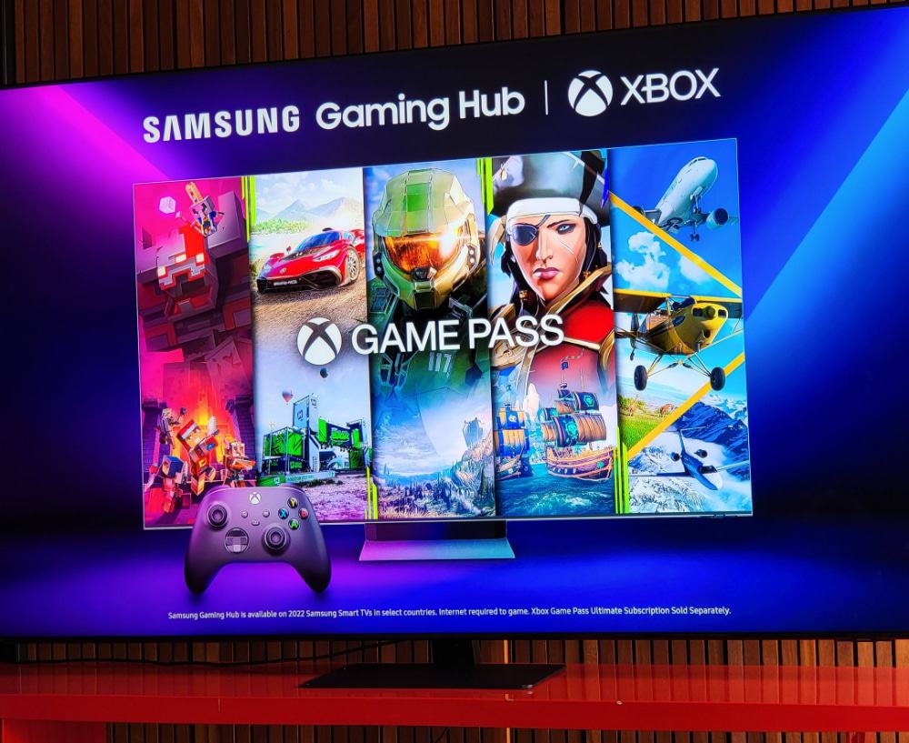 Xbox Game Pass vai estar disponível no lançamento do Gaming Hub na Neo QLED QN90