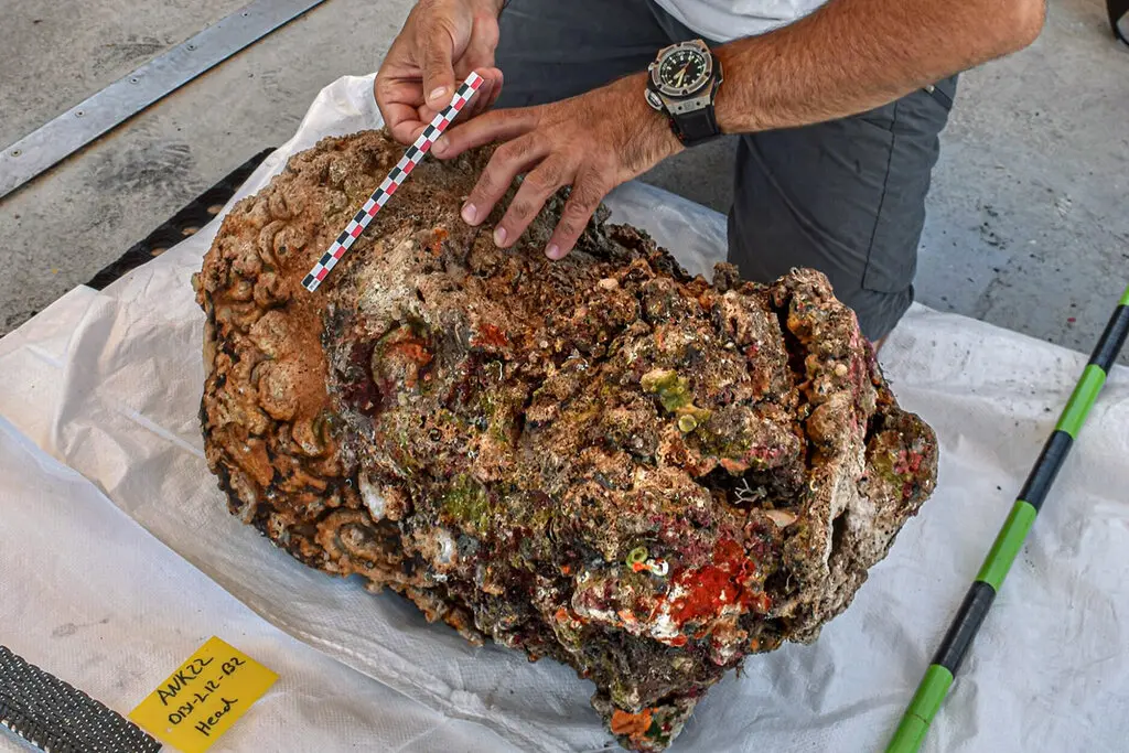 A estátua de um homem de barba encontrada no fundo do Mar Egeu, na Grécia, pode representar Hércules, o lendário herói semidivino da mitologia grega