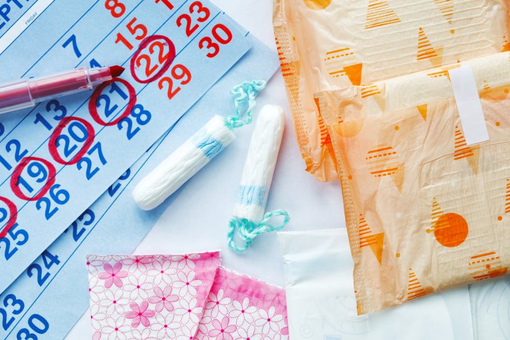menstruação absorventes
