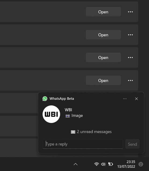 whatsapp windows respostas rápidas