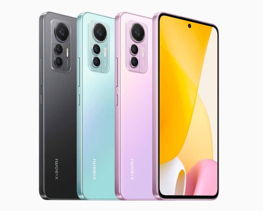 Xiaomi 12 Lite tem três opções de cores