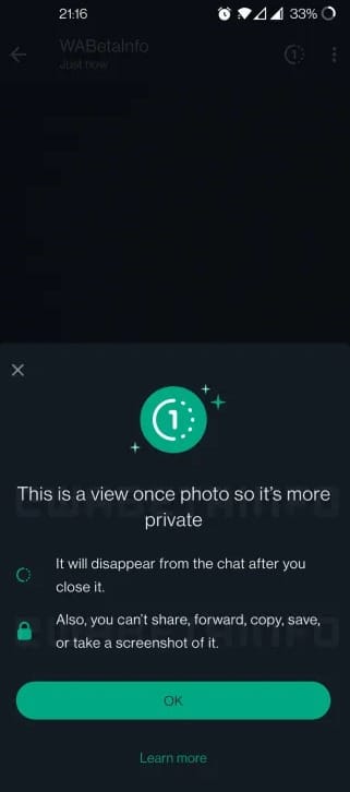 WhatsApp permitirá bloquear prints 