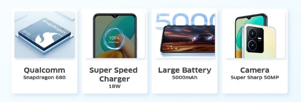 Especificações do Vivo Y22s